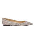 Jimmy Choo Alina Pointed Toe Ballet Flats - Rose Gold