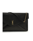 Saint Laurent Cassandre Large Envelope Clutch With Strap