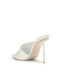 LE SILLA Futura Leather Stiletto Heel Sandals - White