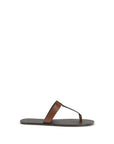 Saint Laurent Cassandre T-Bar Flat Sandals