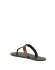 Saint Laurent Cassandre T-Bar Flat Sandals
