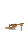 Gianvito Rossi Suede Leather Thong Heel Sandals - Bronze