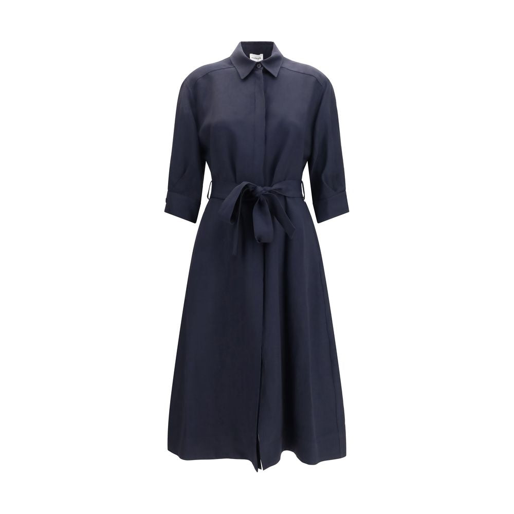 P.A.R.O.S.H. Chemisier Midi Dress - Dark Blue