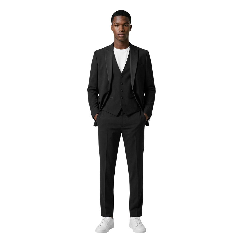 Mulish AB-213 Monetraso Three-Piece Suit - Black