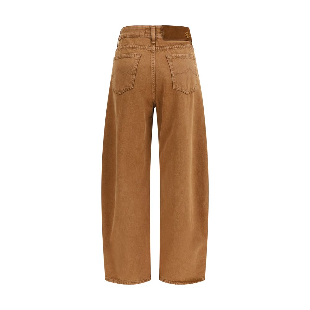Jacob Cohen Barrel Leg Jeans - Caramel Brown