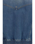 Versace Leather Lined Vintage Denim Jacket