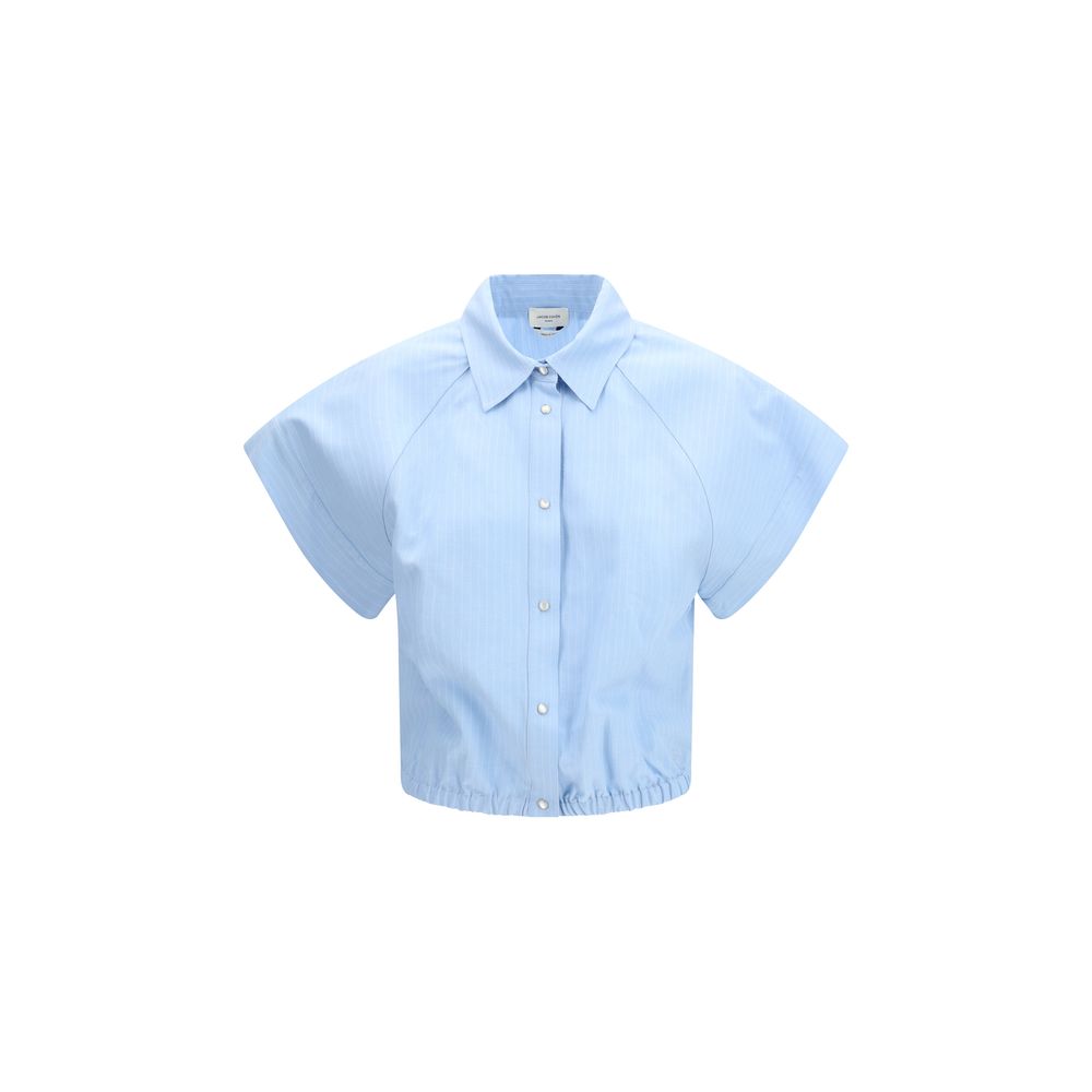 Jacob Cohen Cropped Short Sleeve Shirt - Light Blue