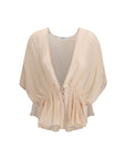 Max Mara Silk Blouse - Light Peach