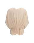 Max Mara Silk Blouse - Light Peach