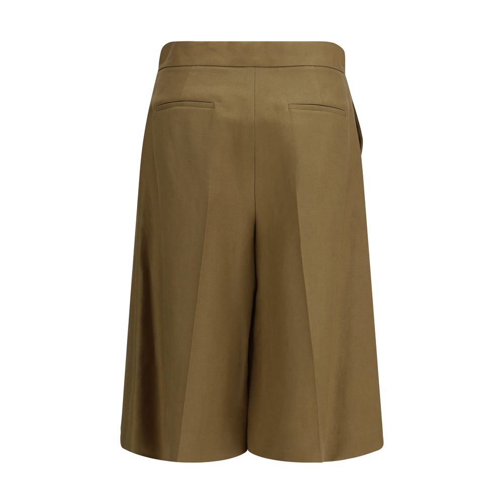 Max Mara Linen Bermuda Longline Shorts