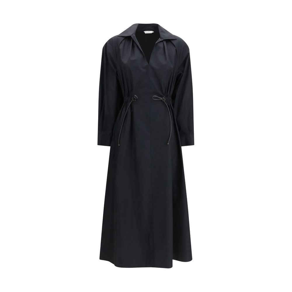 Max Mara Pedaggi Midi Casual Dress - Black