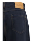 Max Mara Indigo Blue Wide-Leg Denim Pants
