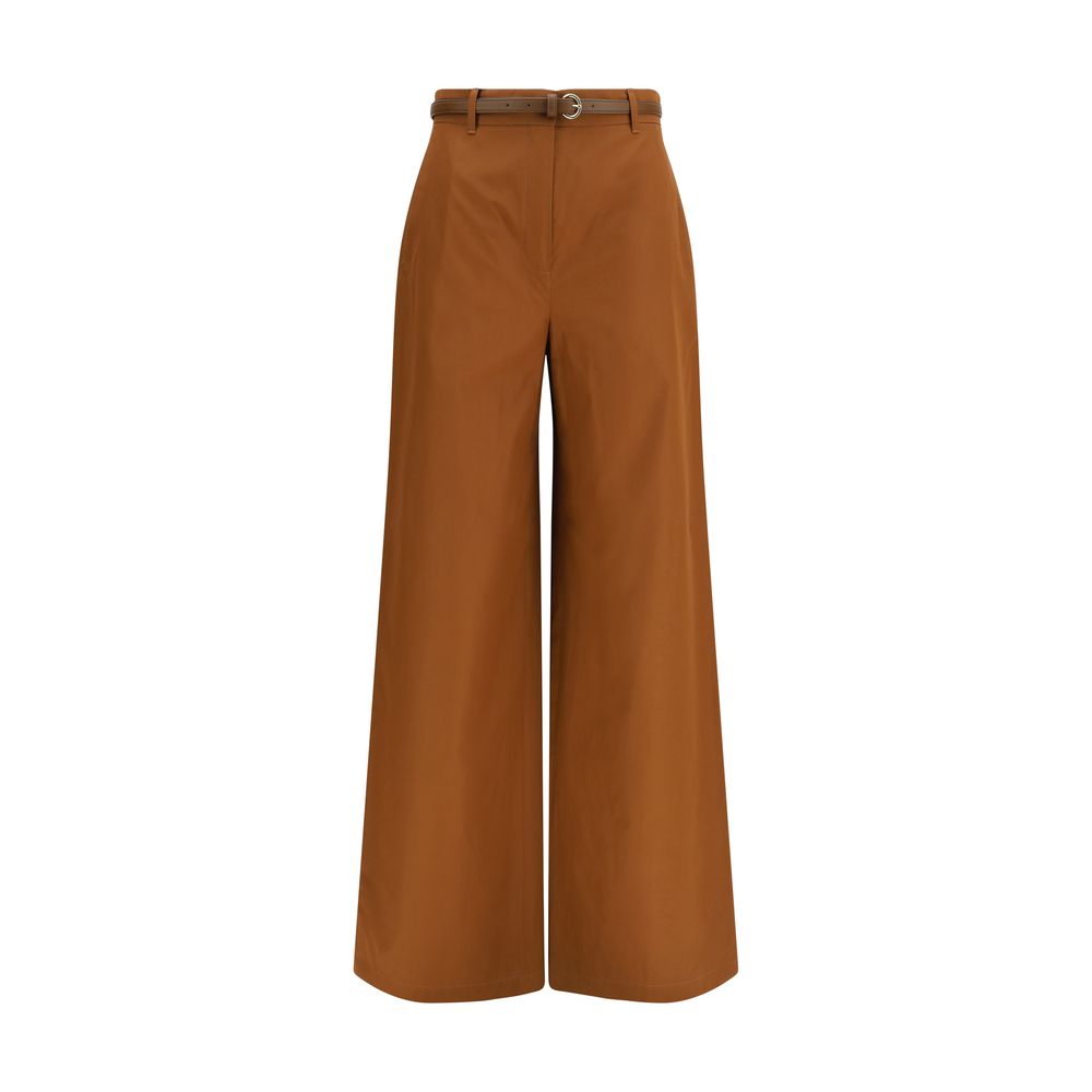 Max Mara Wide Leg Farea Pants - Brown