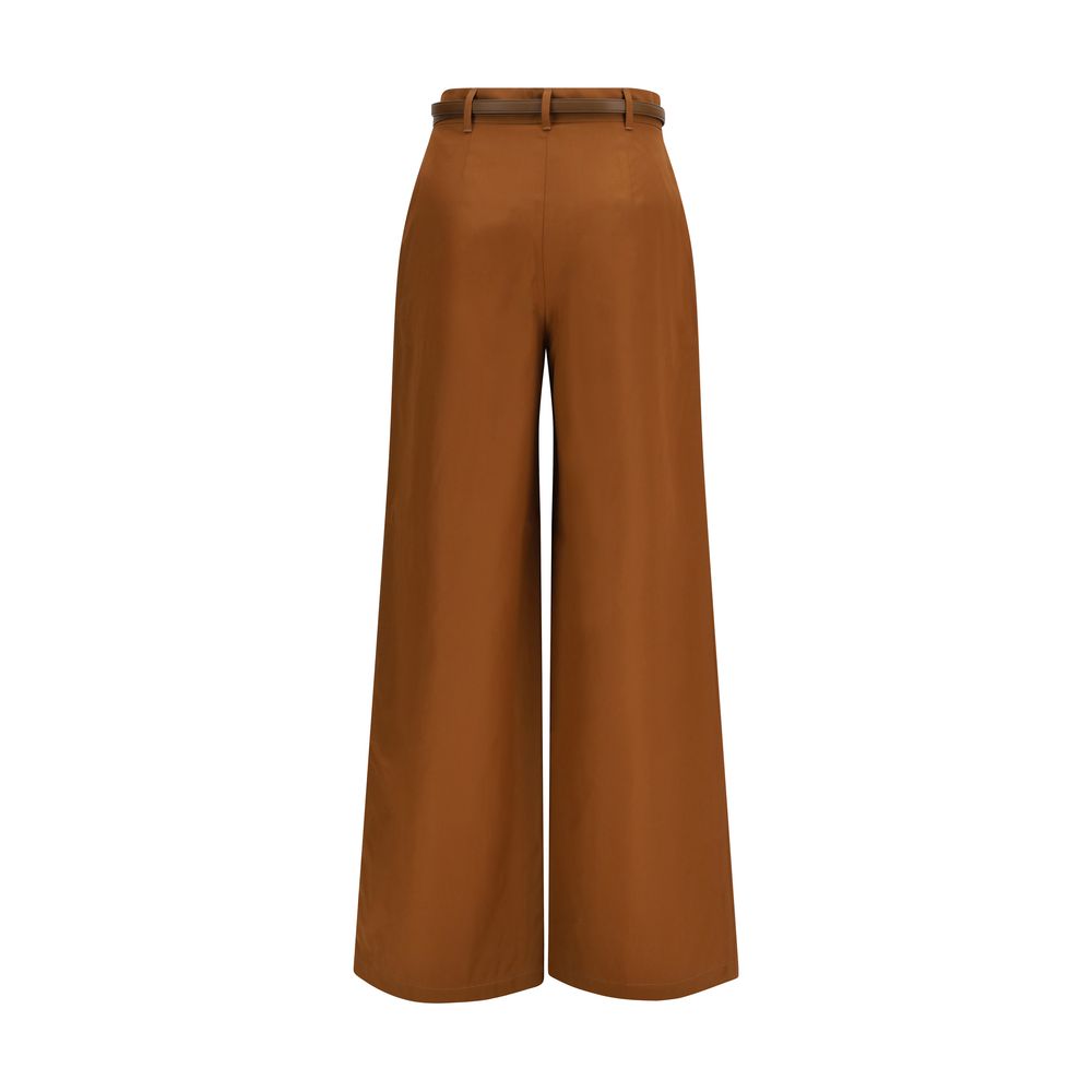 Max Mara Wide Leg Farea Pants - Brown