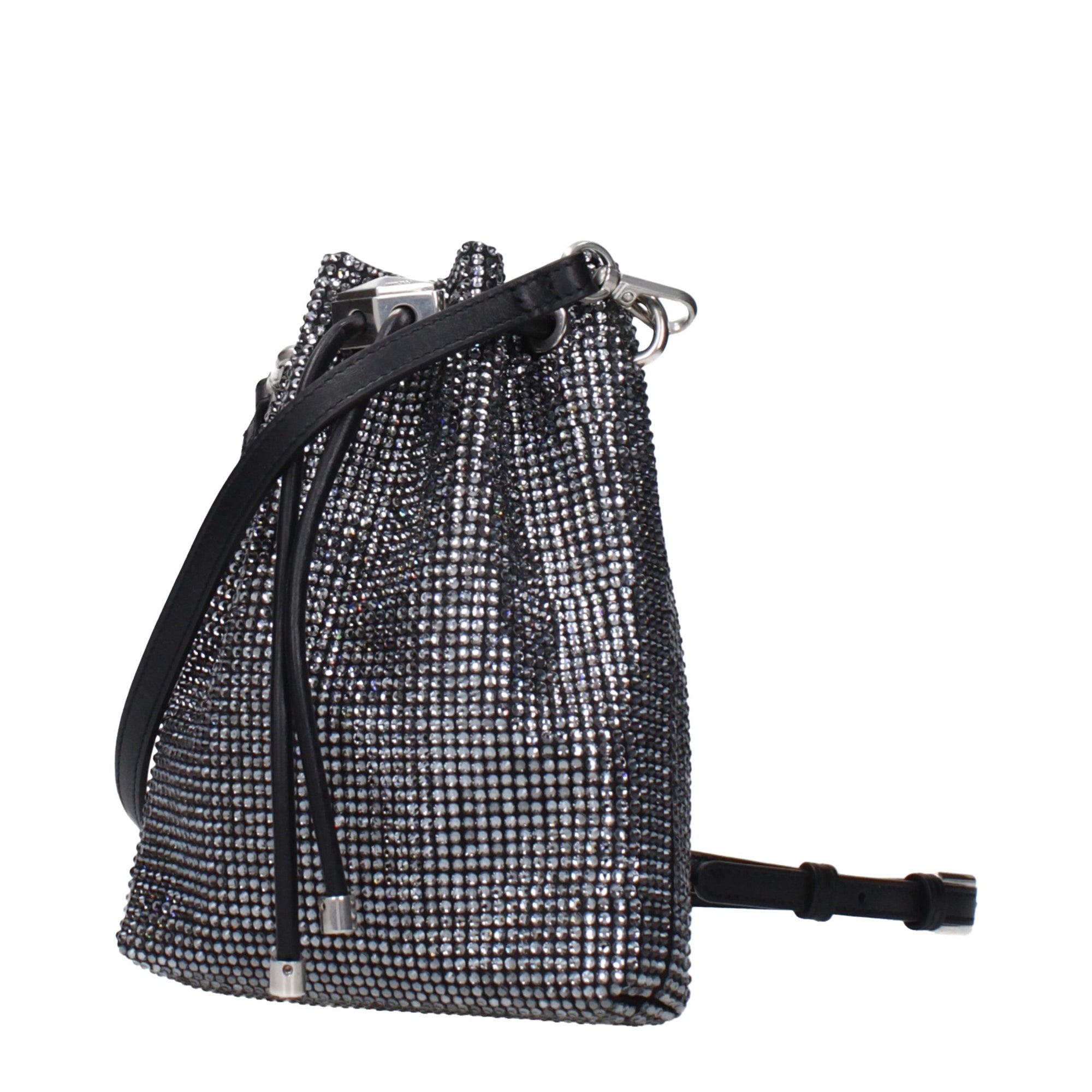 Jimmy Choo Bon Bon Embellished Satin Crossbody Bucket Bag - Bag