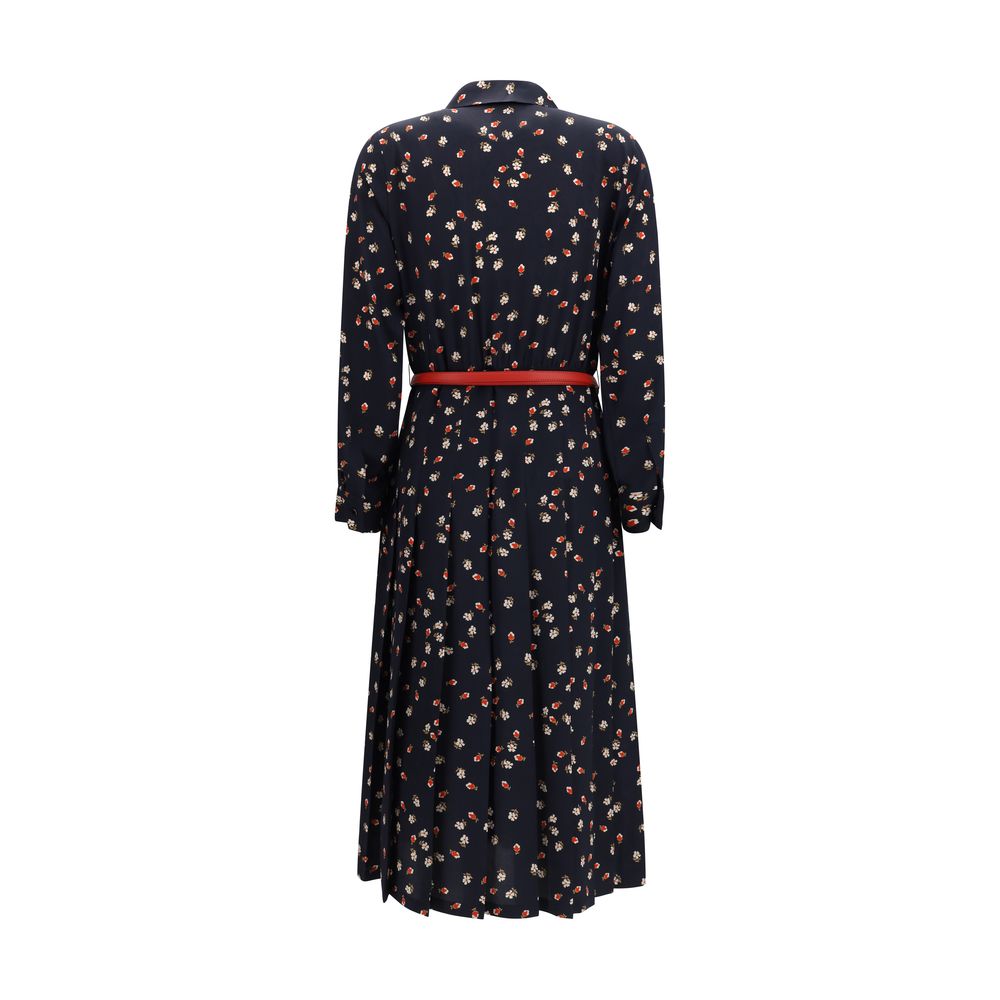 Max Mara Stelmo Silk Floral Dress