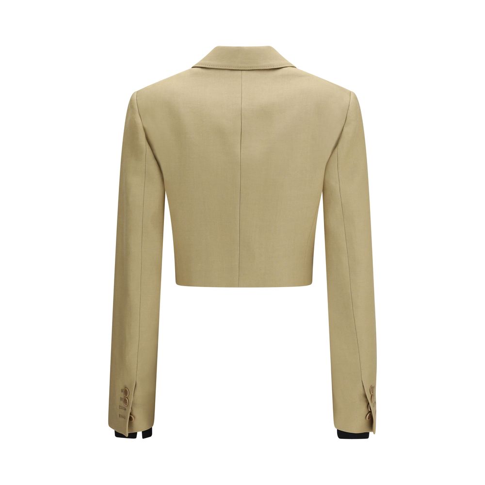 Max Mara Buono Linen Denim Jacket - Beige