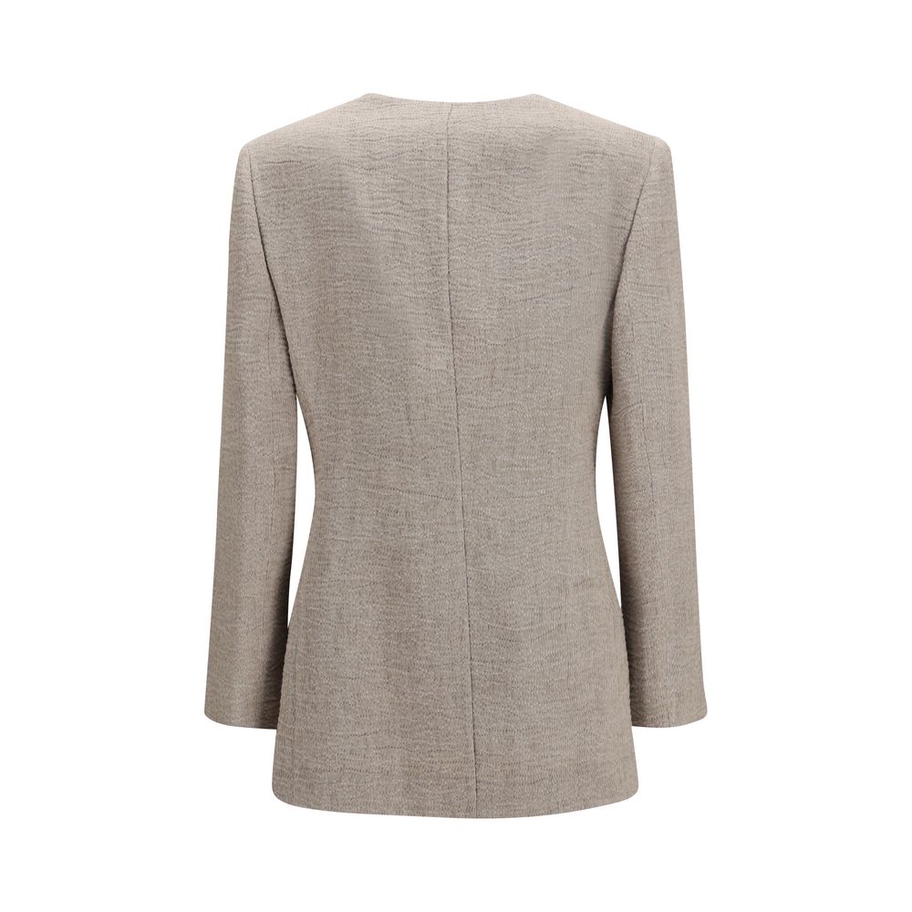 Giorgio Armani Linen Blazer - Taupe