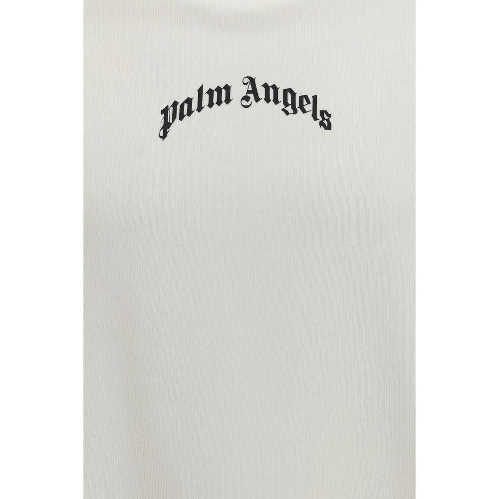 Palm Angels Logo Sweatshirt - Porcelain White
