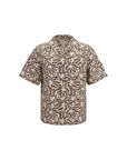 Prada Cotton Floral & Nature Shirt - Brown