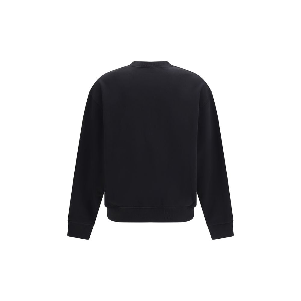Palm Angels Neck Logo Sweatshirt - Black
