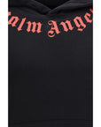 Palm Angels Neck Logo Hoodie - Black