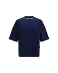 Palm Angels Neck Logo Oversized T-Shirt - Deepest Blue