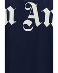 Palm Angels Neck Logo Oversized T-Shirt - Deepest Blue