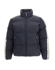 Palm Angels Logo Track Puffer Down Jacket - Black