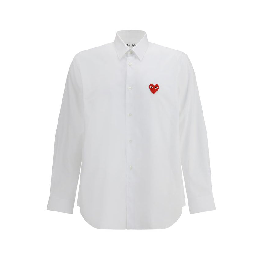 Comme Des Garçons Play White Cotton Shirt