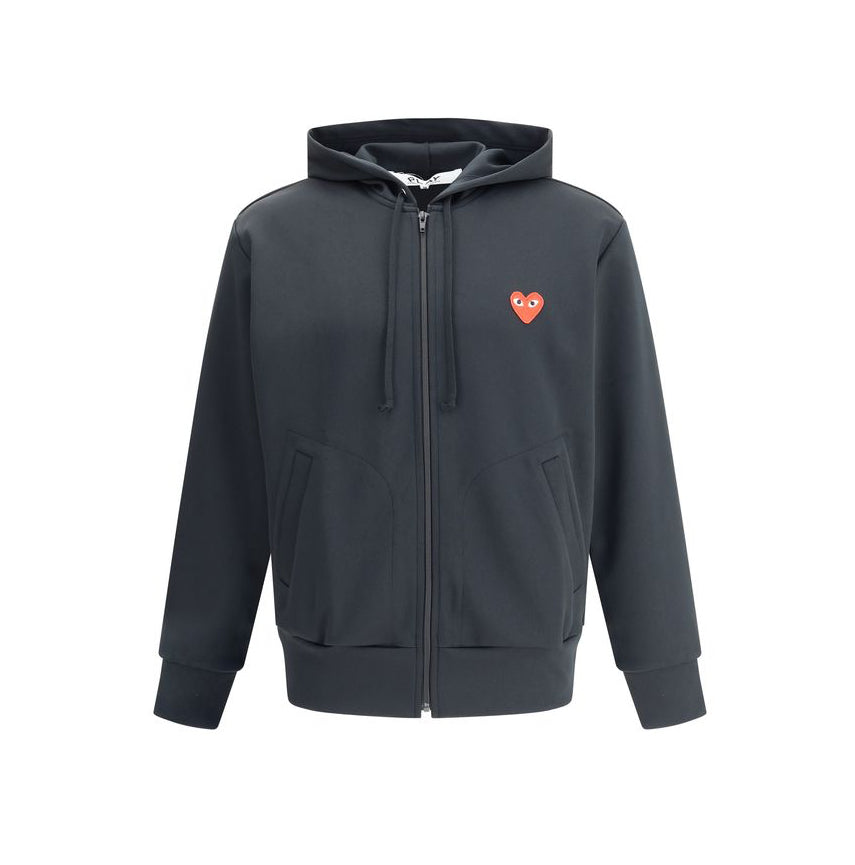 Comme Des Garçons Play Hooded Jacket - Black
