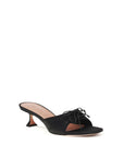 Amina Muaddi Eleanora Silk Mule Sandals - Black