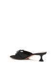 Amina Muaddi Eleanora Silk Mule Sandals - Black