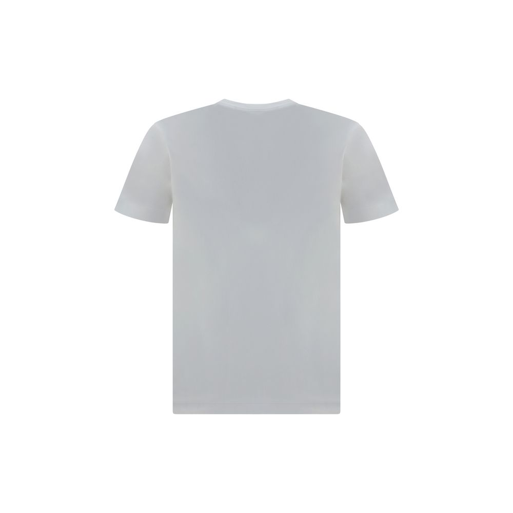 Comme Des Garçons Play Logo Cotton T-Shirt - White