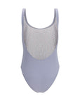 Kristina Ti Open Back One-Piece Swimsuit - Gray/Grey