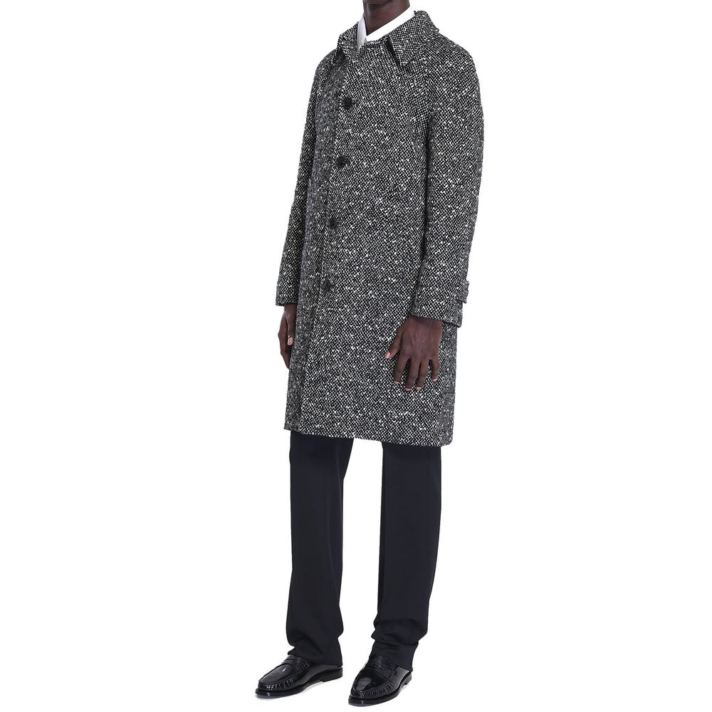 Celine Single-Breasted Mohair Coat - Gray