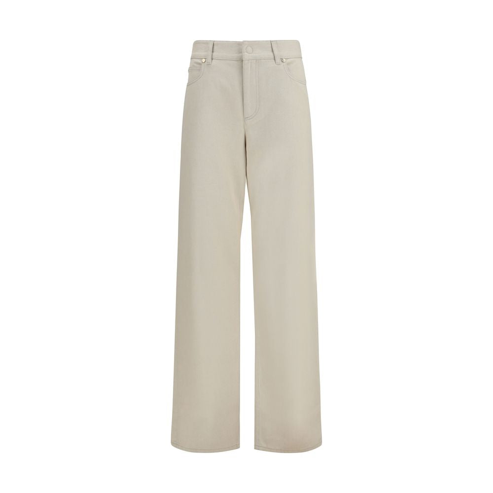 Fendi Straight-Leg Jeans - Beige