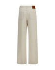 Fendi Straight-Leg Jeans - Beige