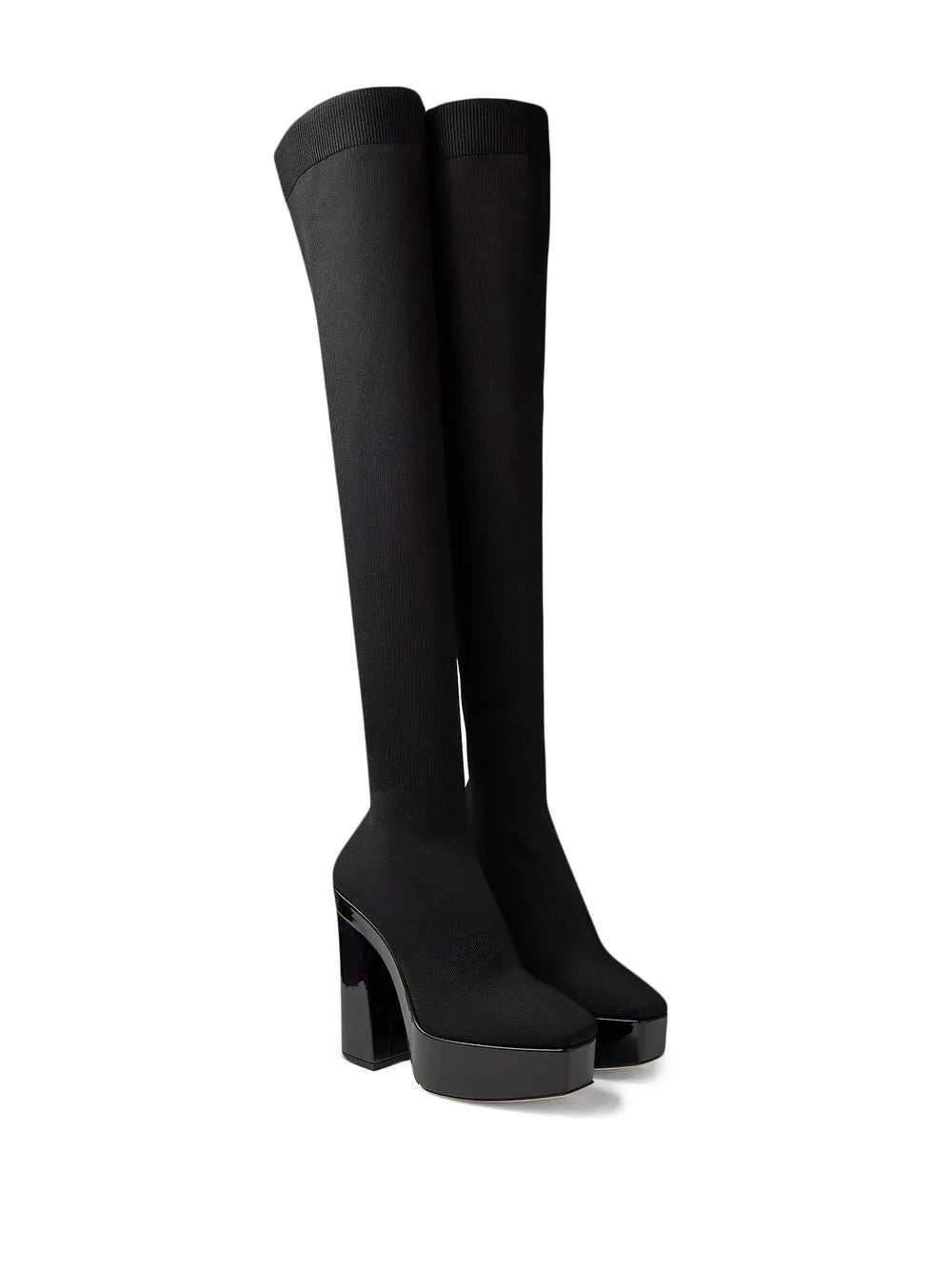 Jimmy Choo Over-The-Knee Platform Boots - Black