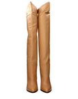 Jimmy Choo Mace Leather Over-The-Knee Boots - Caramel