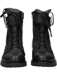 Jimmy Choo Cherie Combat Leather Ankle Boots - Black