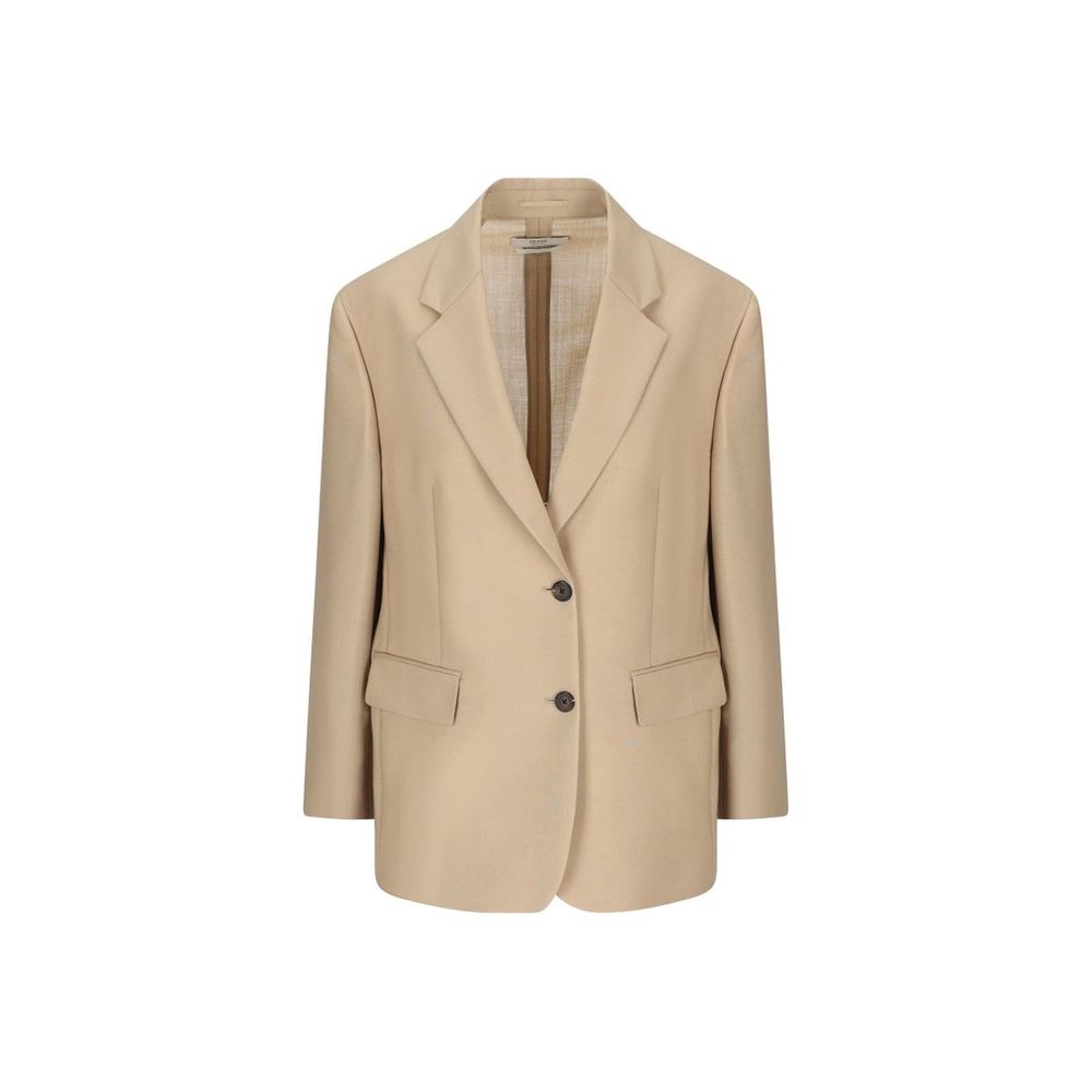 Prada Mohair-Wool Blazer - Beige