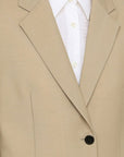 Prada Mohair-Wool Blazer - Beige