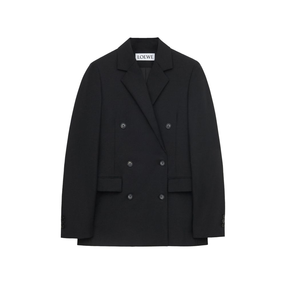 Loewe Mohair-Wool Blazer - Black