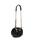 Chloé Plissé Leather Shoulder Bag - Black