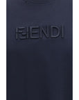 Fendi Logo T-Shirt - Blue