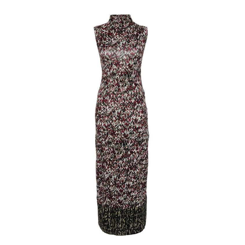 Loewe High-Neckline Knit Midi Dress