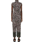 Loewe High-Neckline Knit Midi Dress