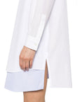 Loewe Asymmetrical  Chemisier Shirt Dress - White