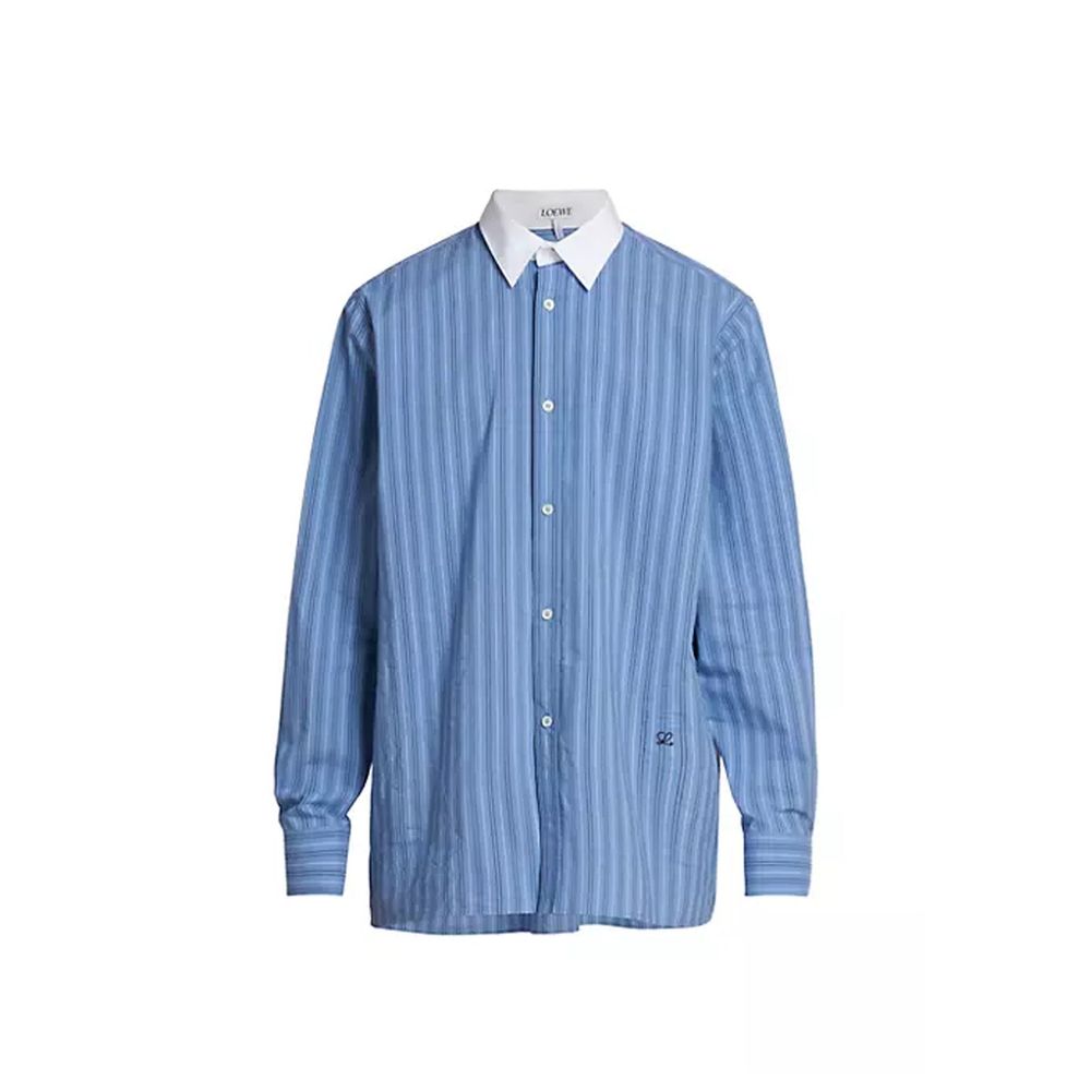 Loewe Striped Oversize Collar Shirt
